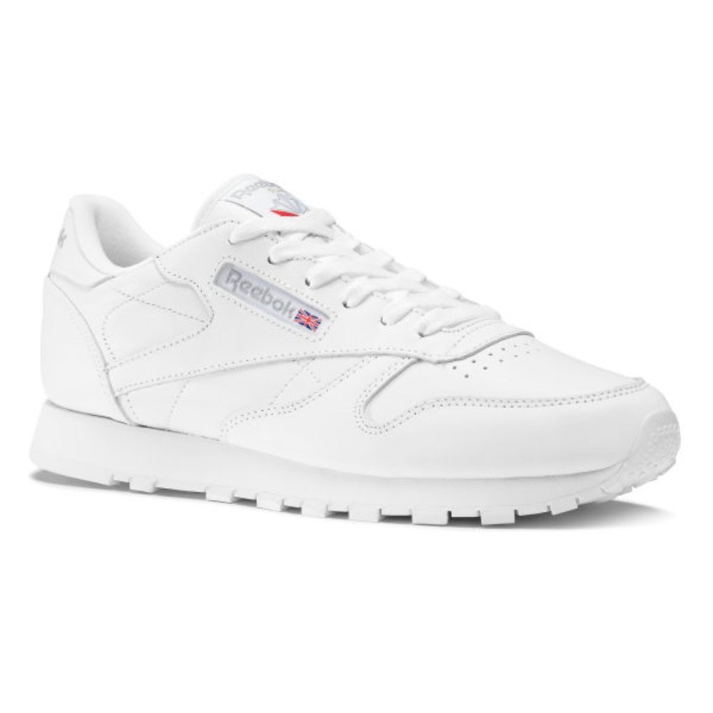 Pristine white Reebok CLASSIC leather sneakers